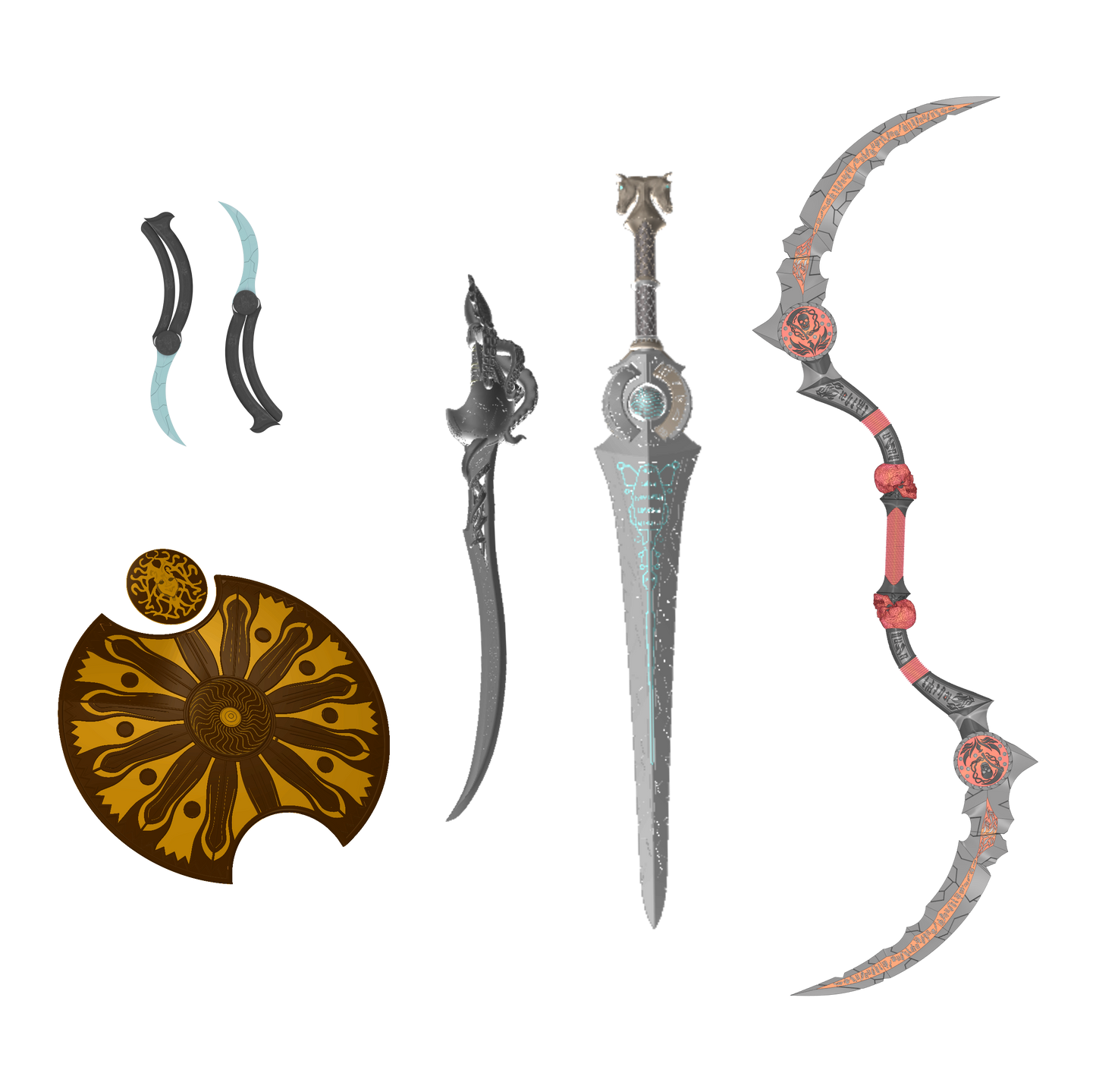 3D Hero Weapon Options