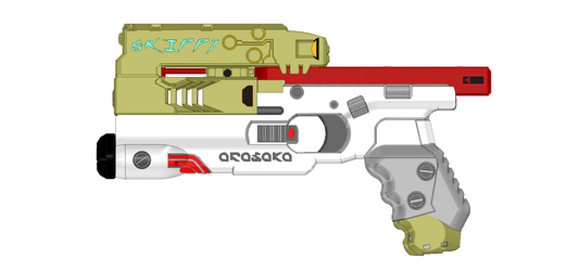 SkIPpY The Cyberpunk 2077 AI Hand Gun Prop | Internal Electronics, Display Plinth and Mini Skippy Available | By Collins Creations 3D